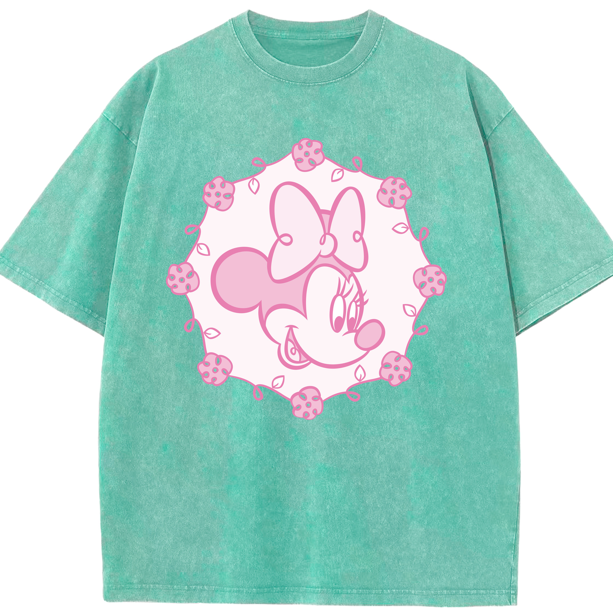 （画像用） ミッキーマウス Mickey Mouse 綿100% ヴィンテージ風 半袖Tシャツ（フロントプリント）